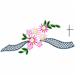 Daisy Flower Embroidery Design 4